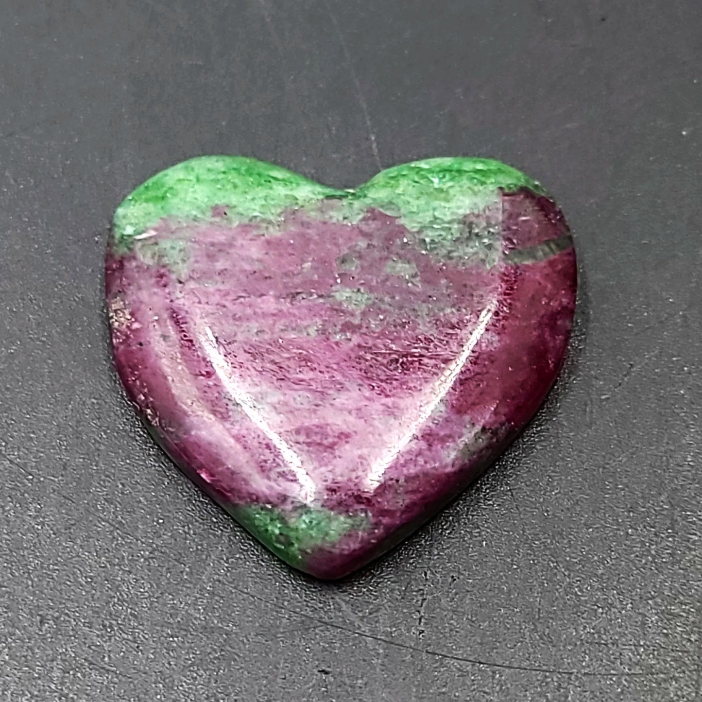 Ruby Zoisite Cabochon Heart Polished Cut Stone - Elevated Metaphysical