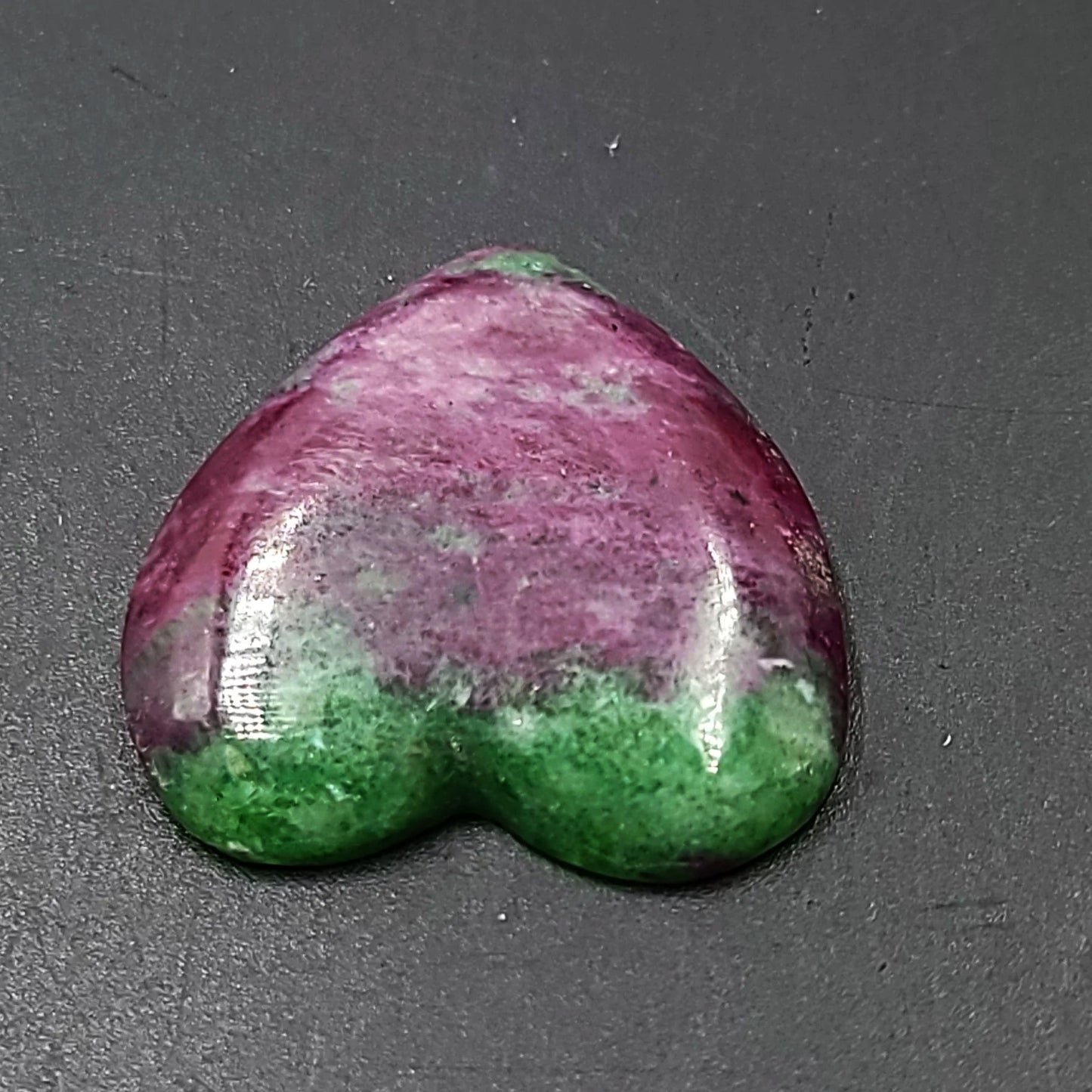 Ruby Zoisite Cabochon Heart Polished Cut Stone - Elevated Metaphysical
