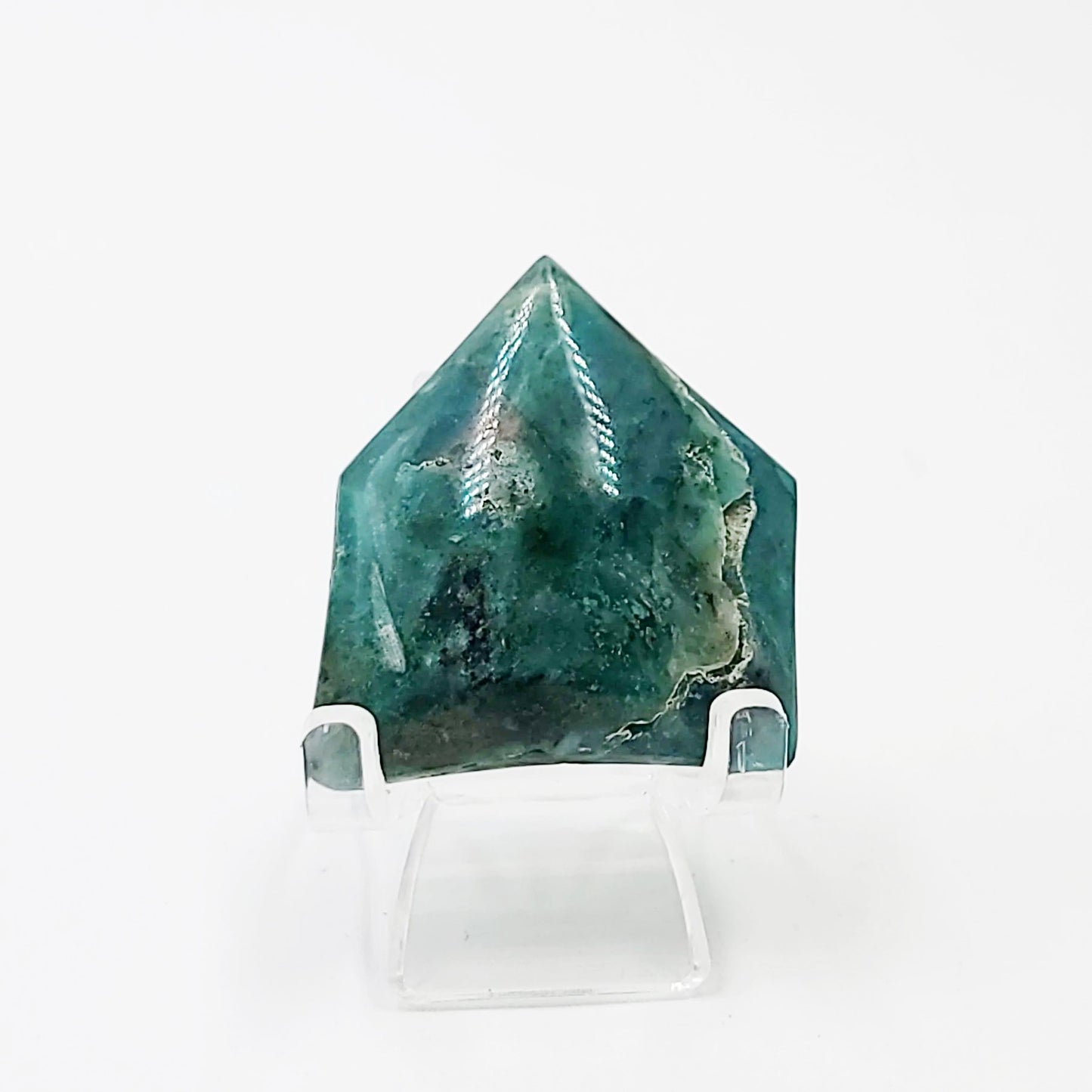 Chrysocolla Cabochon Free Form "Badge" Polished Cut Stone - Elevated Metaphysical