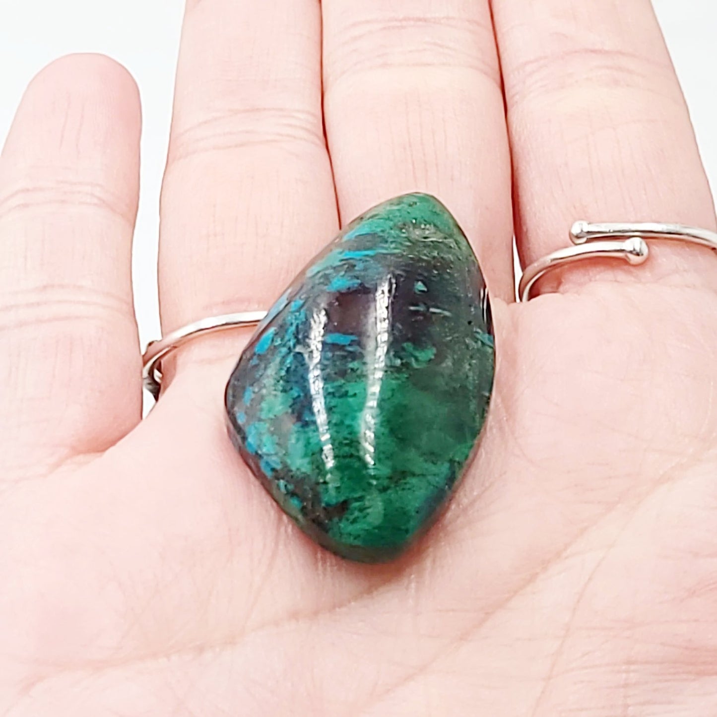 Chrysocolla Cabochon Free Form "Oval" Polished Cut Stone