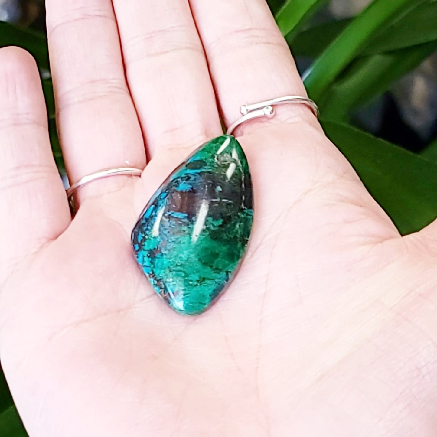 Chrysocolla Cabochon Free Form "Oval" Polished Cut Stone