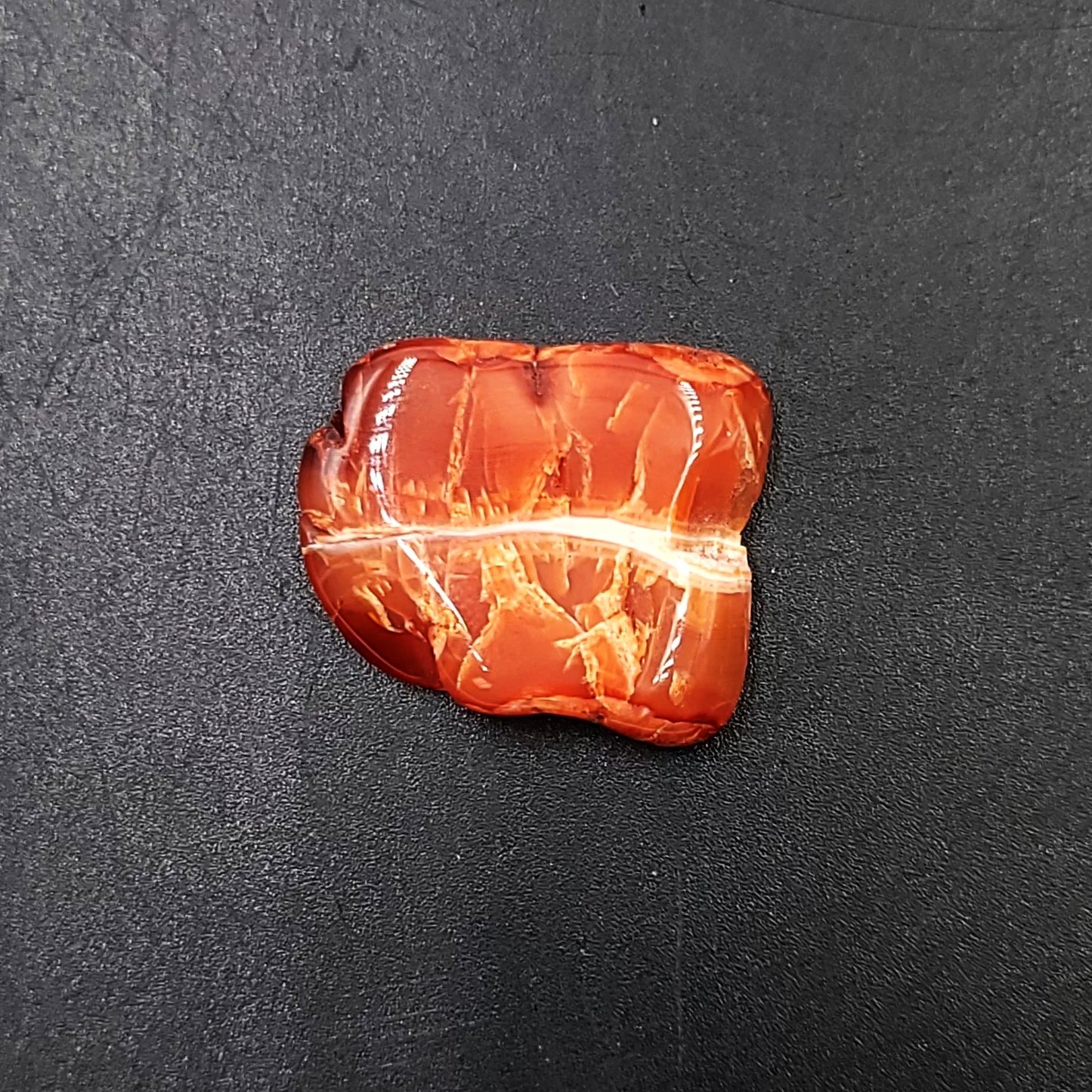 Carnelian Cabochon Free Form "Small" Polished Cut Stone - Elevated Metaphysical