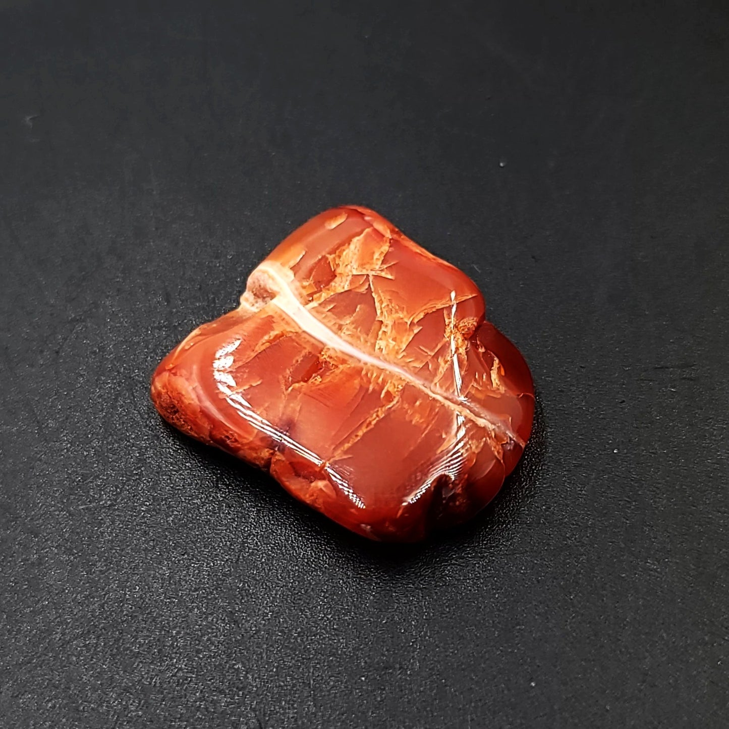 Carnelian Cabochon Free Form "Small" Polished Cut Stone - Elevated Metaphysical