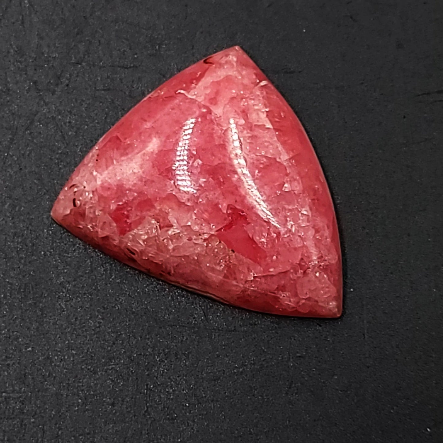 Rhodochrosite Cabochon Free Form "Trillion" "HQ" Polished Cut Stone