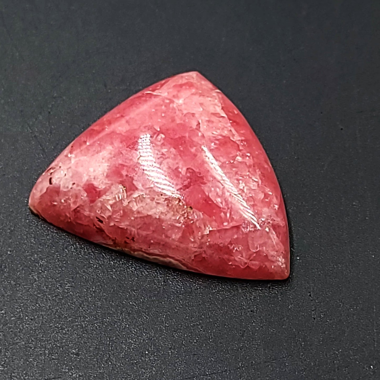 Rhodochrosite Cabochon Free Form "Trillion" "HQ" Polished Cut Stone