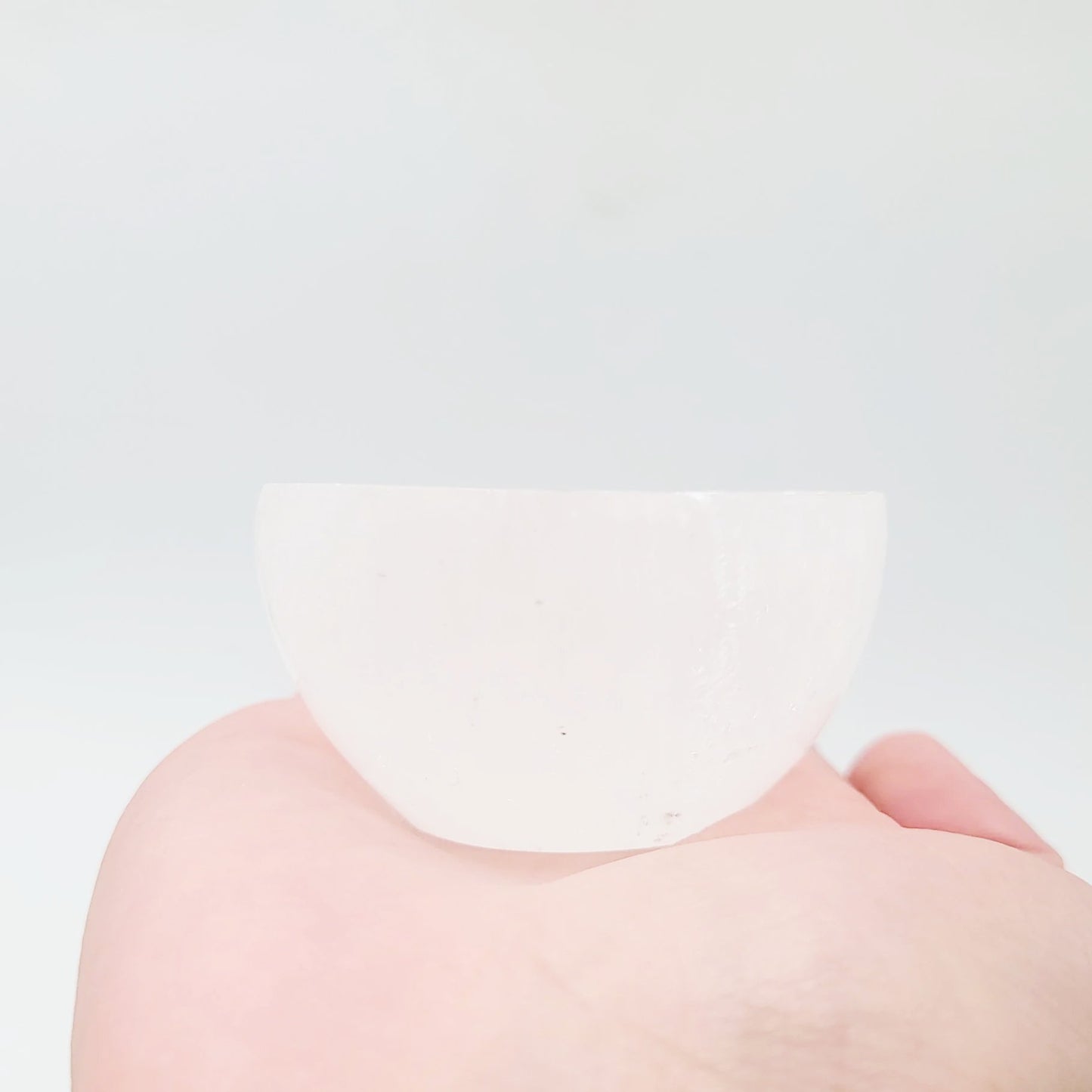 Selenite Bowl Round 2.5" 6.5cm Cleansing Charging Tray - Elevated Metaphysical