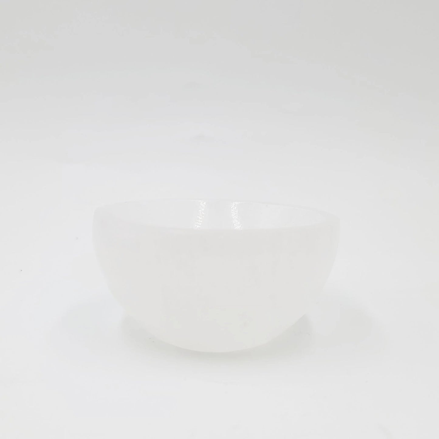 Selenite Bowl Round 2.5" 6.5cm Cleansing Charging Tray - Elevated Metaphysical