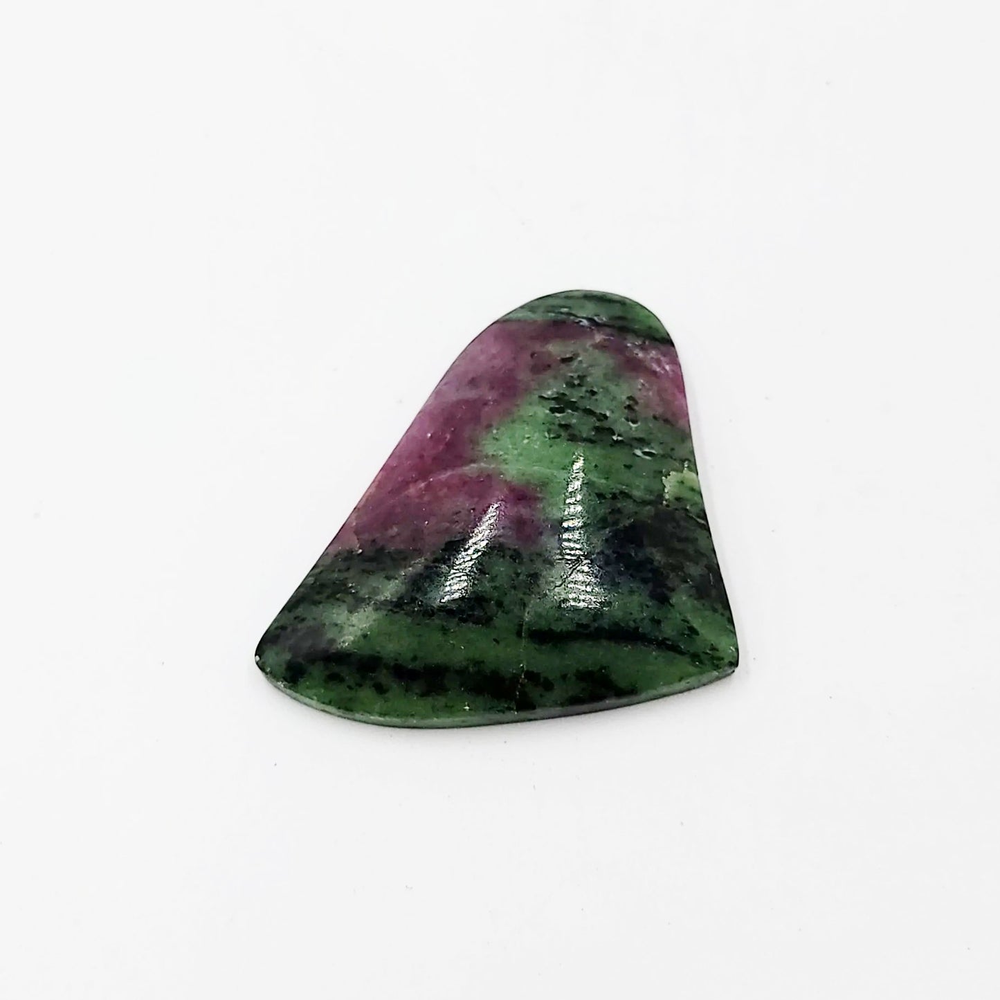 Ruby Zoisite Cabochon Free Form "Bell" Polished Cut Stone