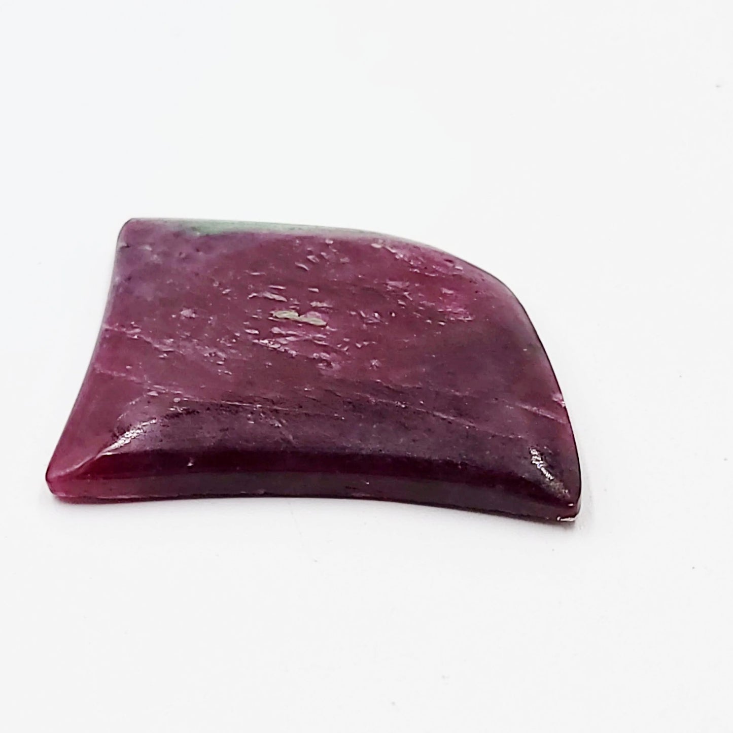 Ruby Zoisite Cabochon Free Form "Tooth" Polished Cut Stone - Elevated Metaphysical