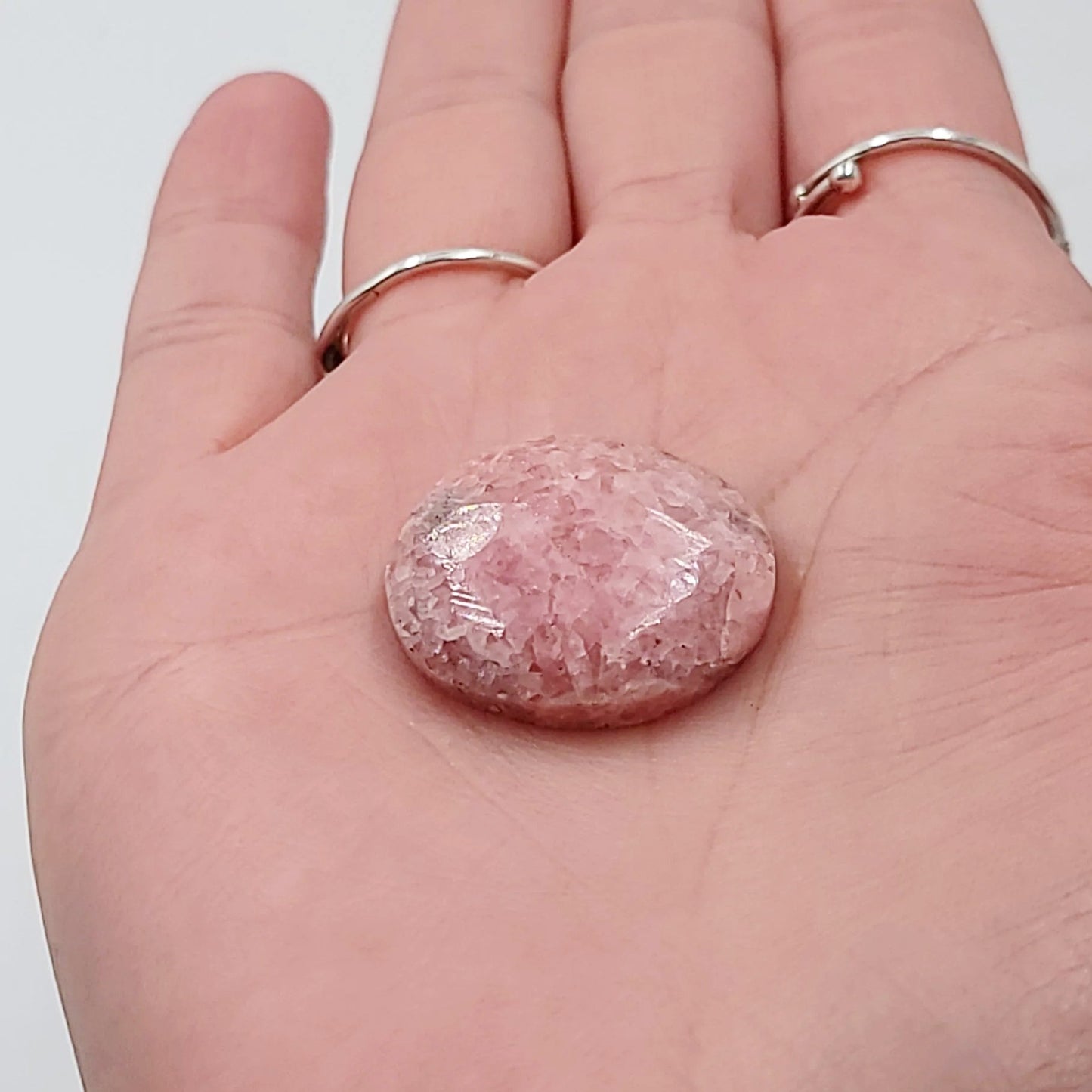 Rhodochrosite Cabochon Free Form "Oval" Polished Cut Stone - Elevated Metaphysical