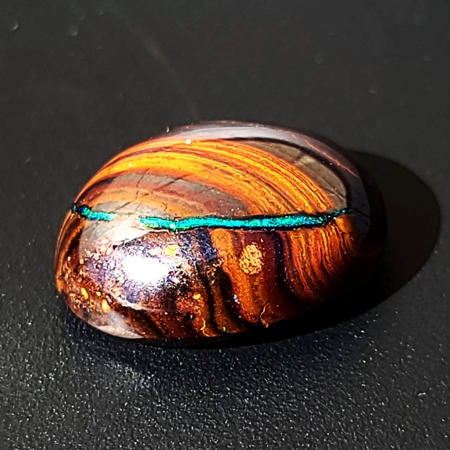 Koroit Nut Boulder Opal 11.5ct Cabochon Oval Polished Cut Stone - Elevated Metaphysical