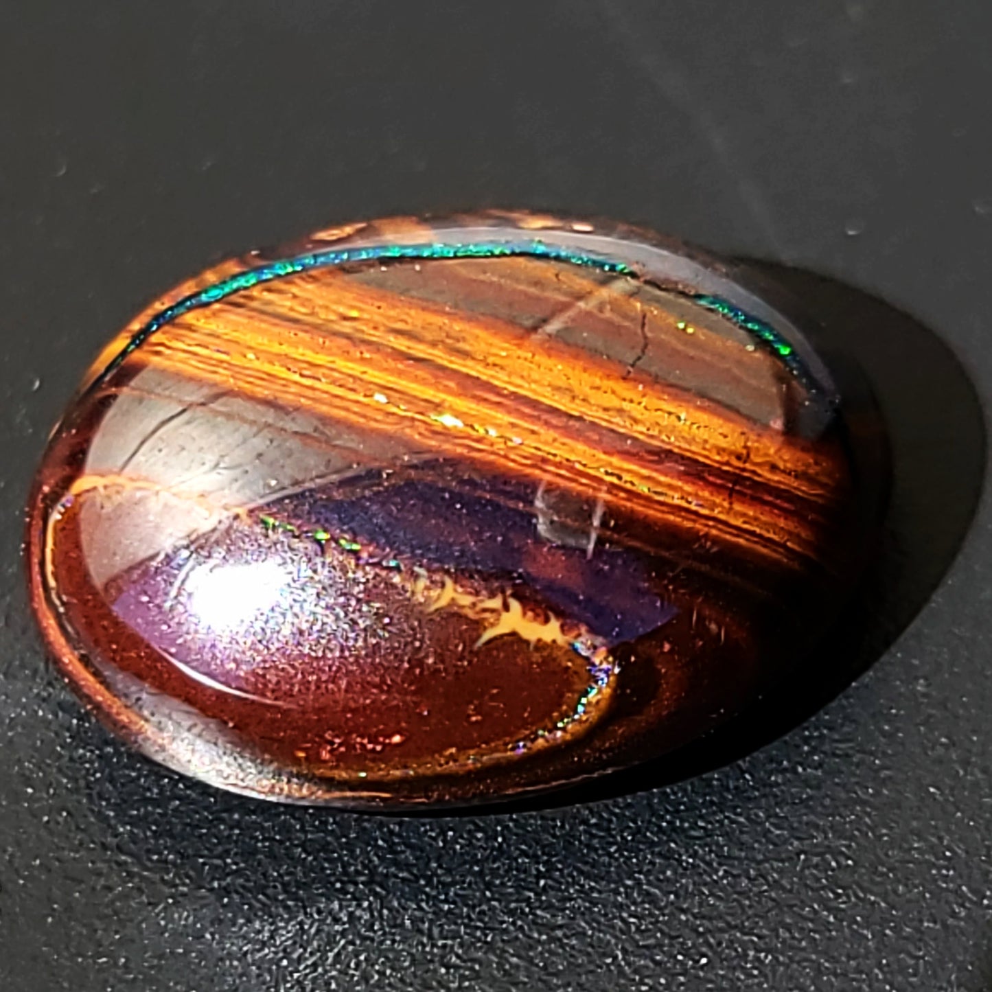 Koroit Nut Boulder Opal 11.5ct Cabochon Oval Polished Cut Stone - Elevated Metaphysical