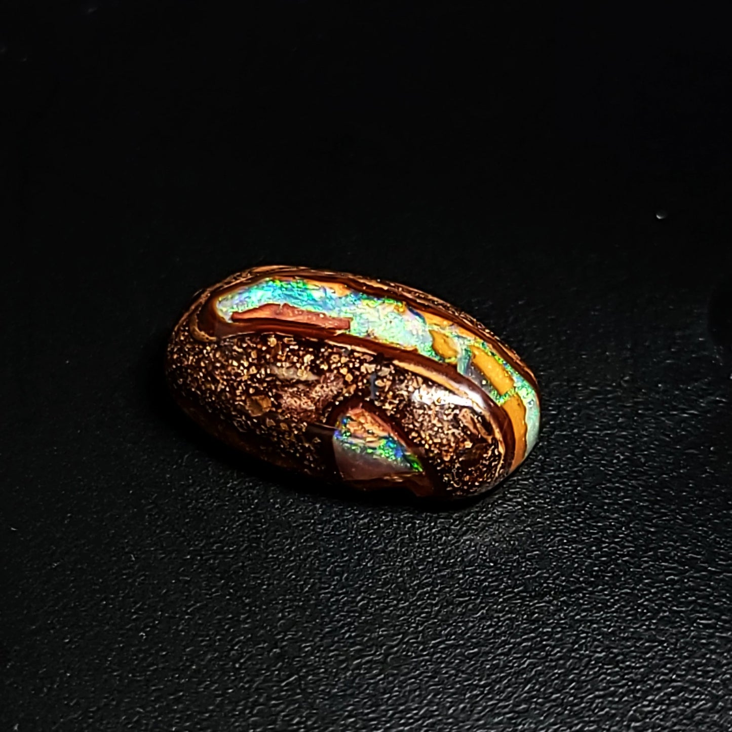 Koroit Nut Boulder Opal 5.7ct Cabochon Oval Polished Cut Stone