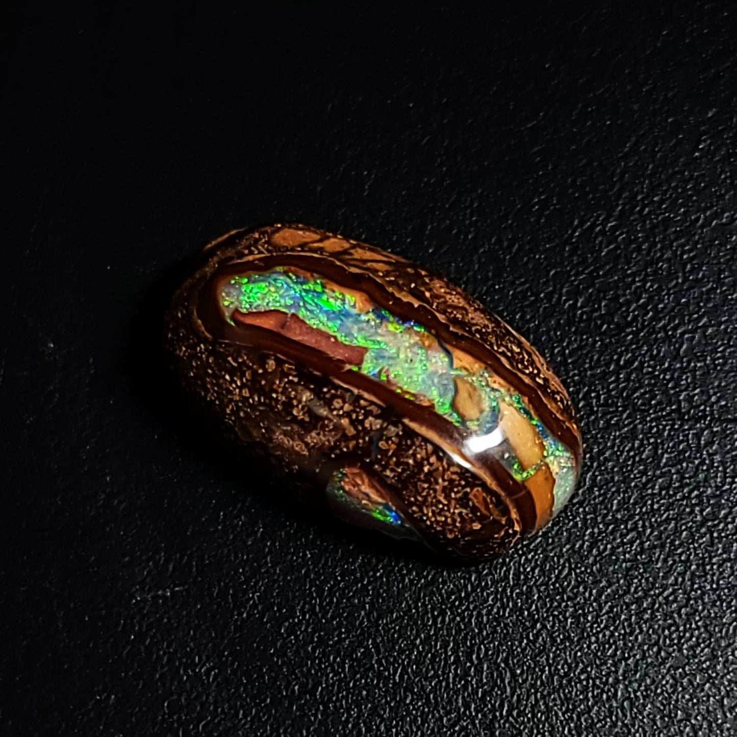 Koroit Nut Boulder Opal 5.7ct Cabochon Oval Polished Cut Stone