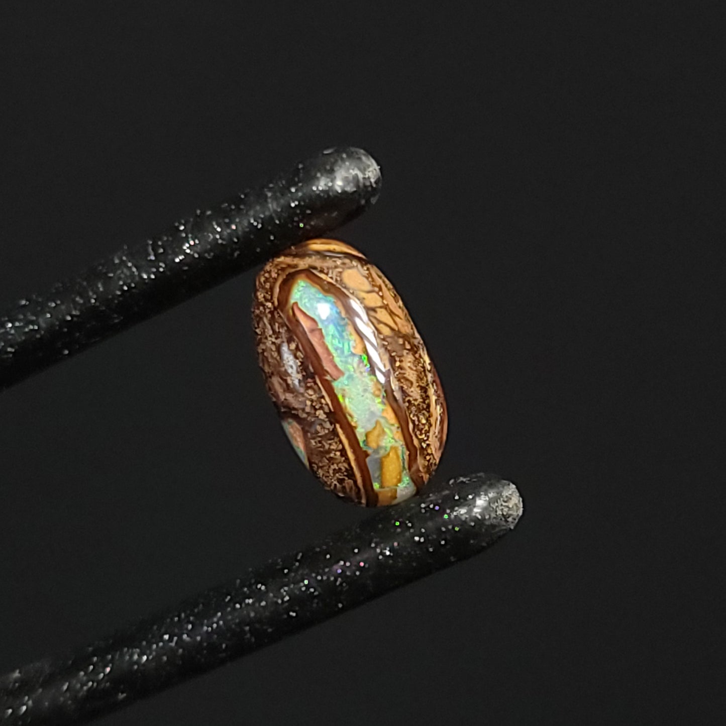Koroit Nut Boulder Opal 5.7ct Cabochon Oval Polished Cut Stone