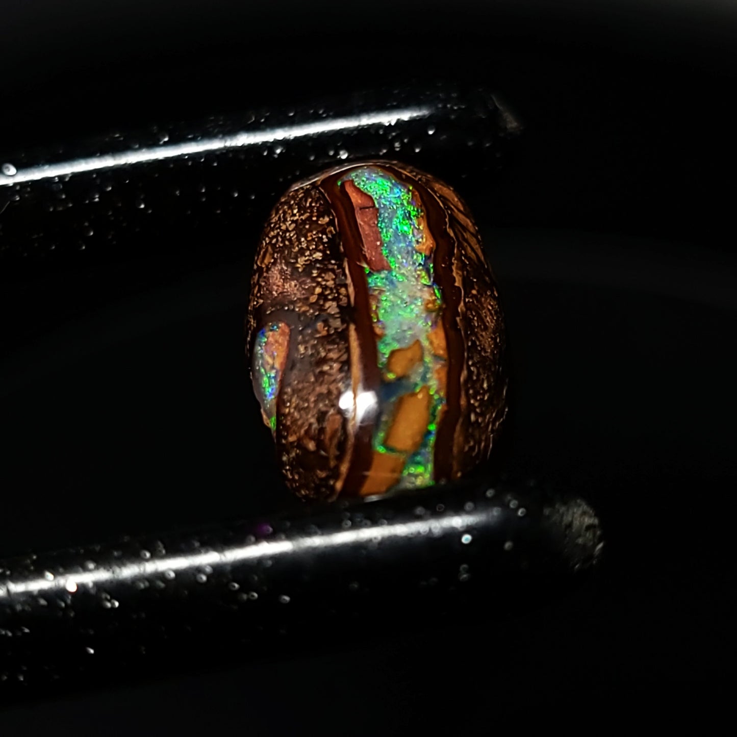Koroit Nut Boulder Opal 5.7ct Cabochon Oval Polished Cut Stone