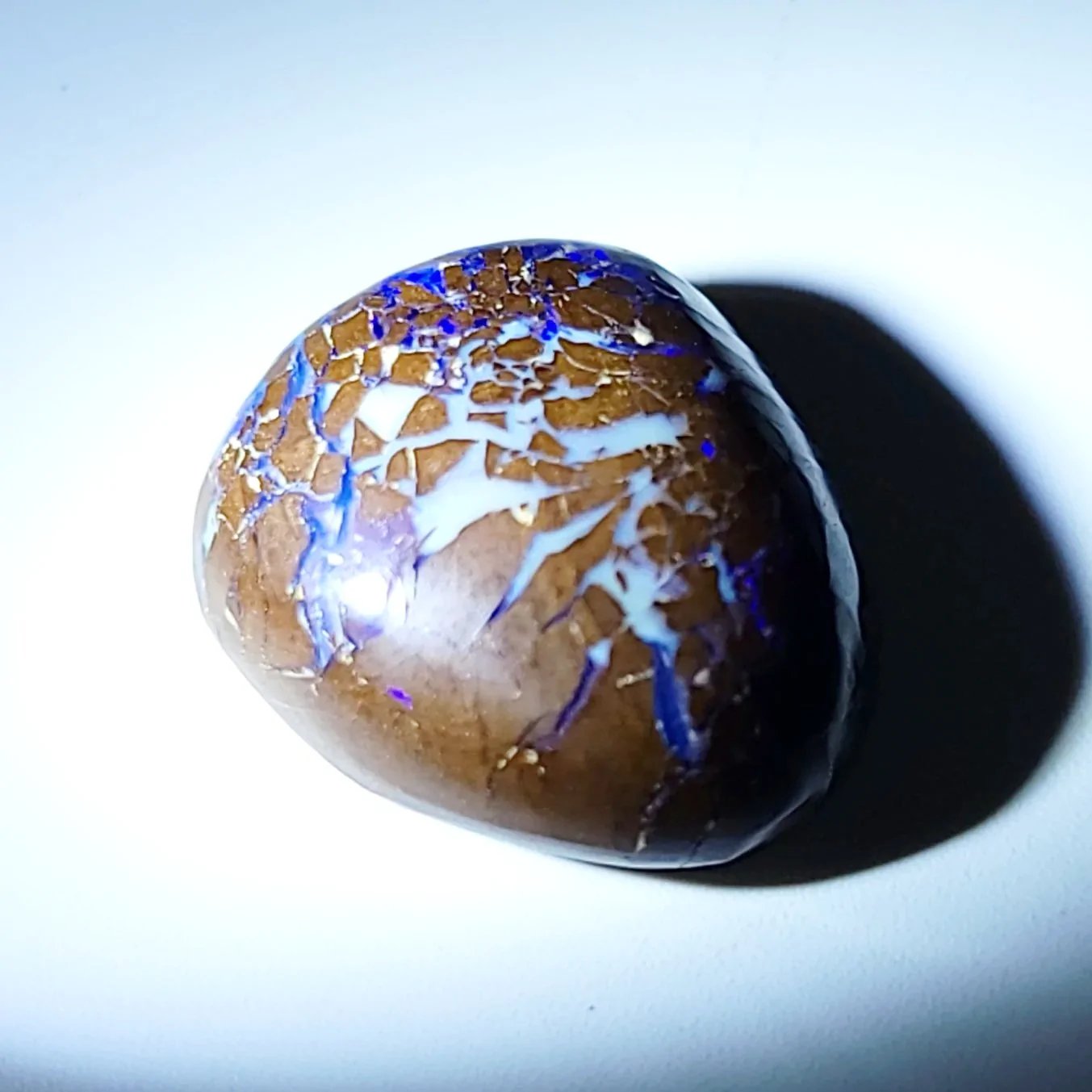 Purple Boulder Opal 15.8ct Cabochon Winton Matrix Free Form Polished Cut Stone - Elevated Metaphysical