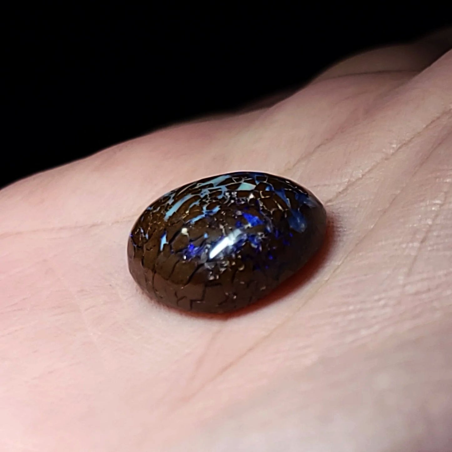 Purple Boulder Opal 15.8ct Cabochon Winton Matrix Free Form Polished Cut Stone - Elevated Metaphysical
