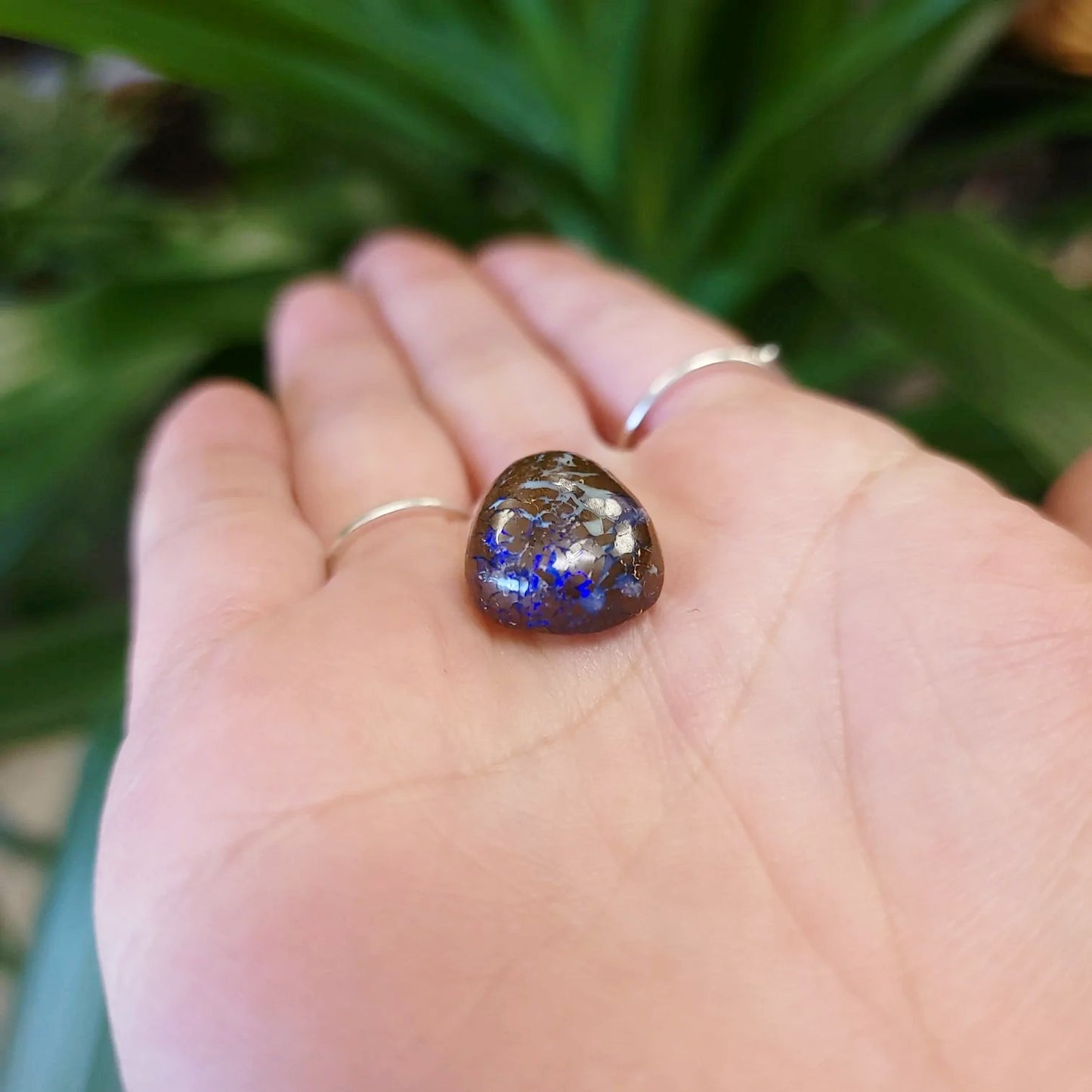 Purple Boulder Opal 15.8ct Cabochon Winton Matrix Free Form Polished Cut Stone - Elevated Metaphysical