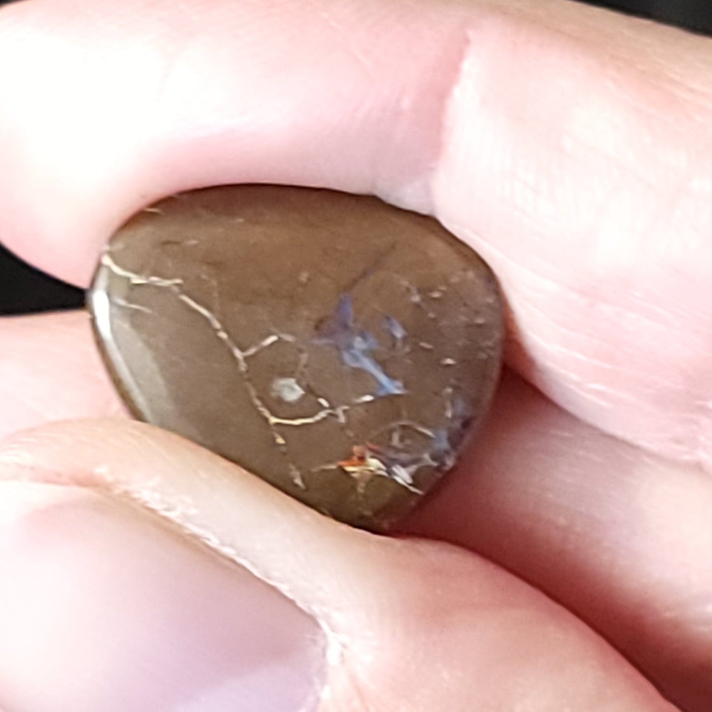 Purple Boulder Opal 15.8ct Cabochon Winton Matrix Free Form Polished Cut Stone - Elevated Metaphysical