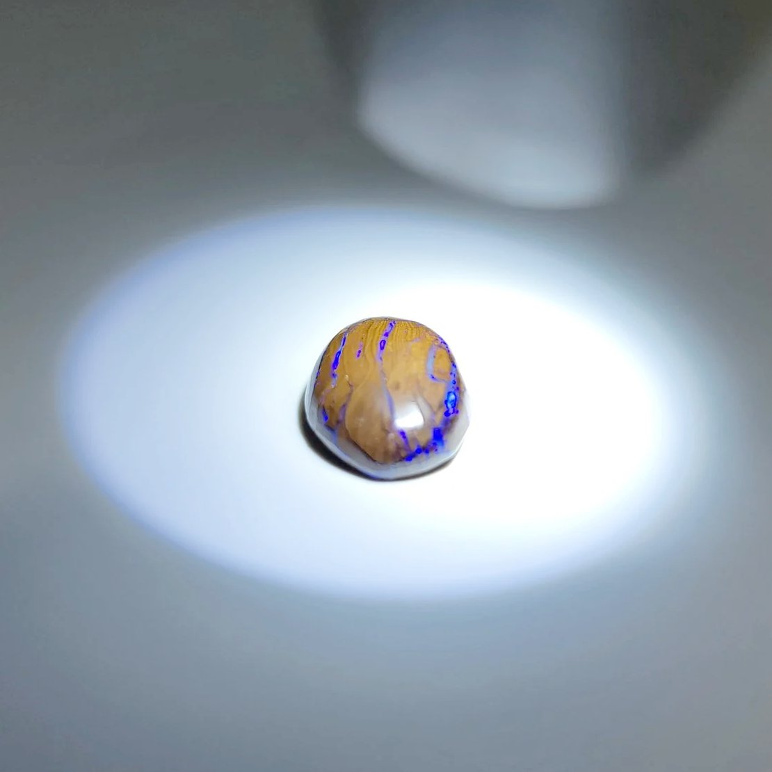 Purple Boulder Opal 12.8ct Cabochon Winton Matrix Round Polished Cut Stone - Elevated Metaphysical