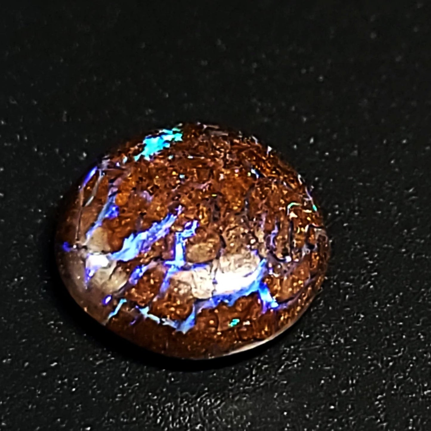 Purple Boulder Opal 6.0ct Cabochon Winton Matrix Round Polished Cut Stone - Elevated Metaphysical