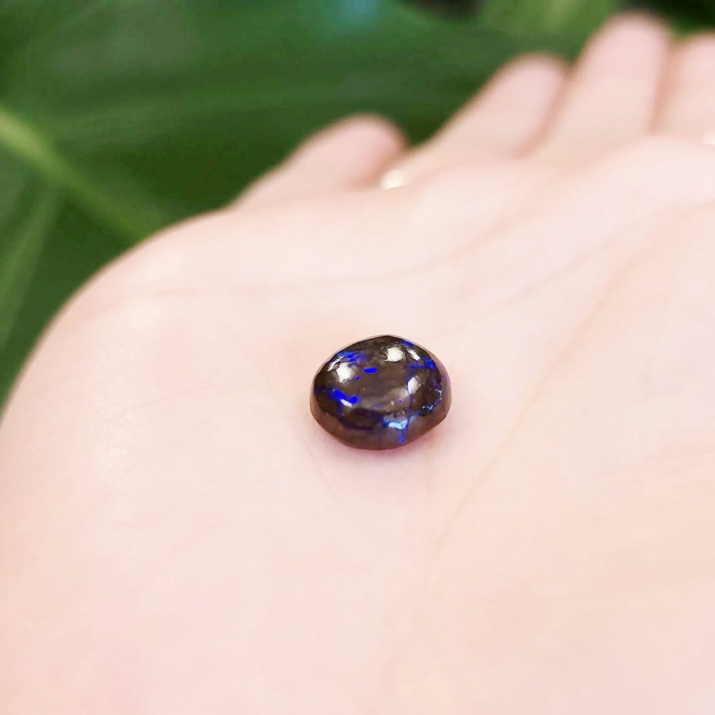 Purple Boulder Opal 6.0ct Cabochon Winton Matrix Round Polished Cut Stone - Elevated Metaphysical