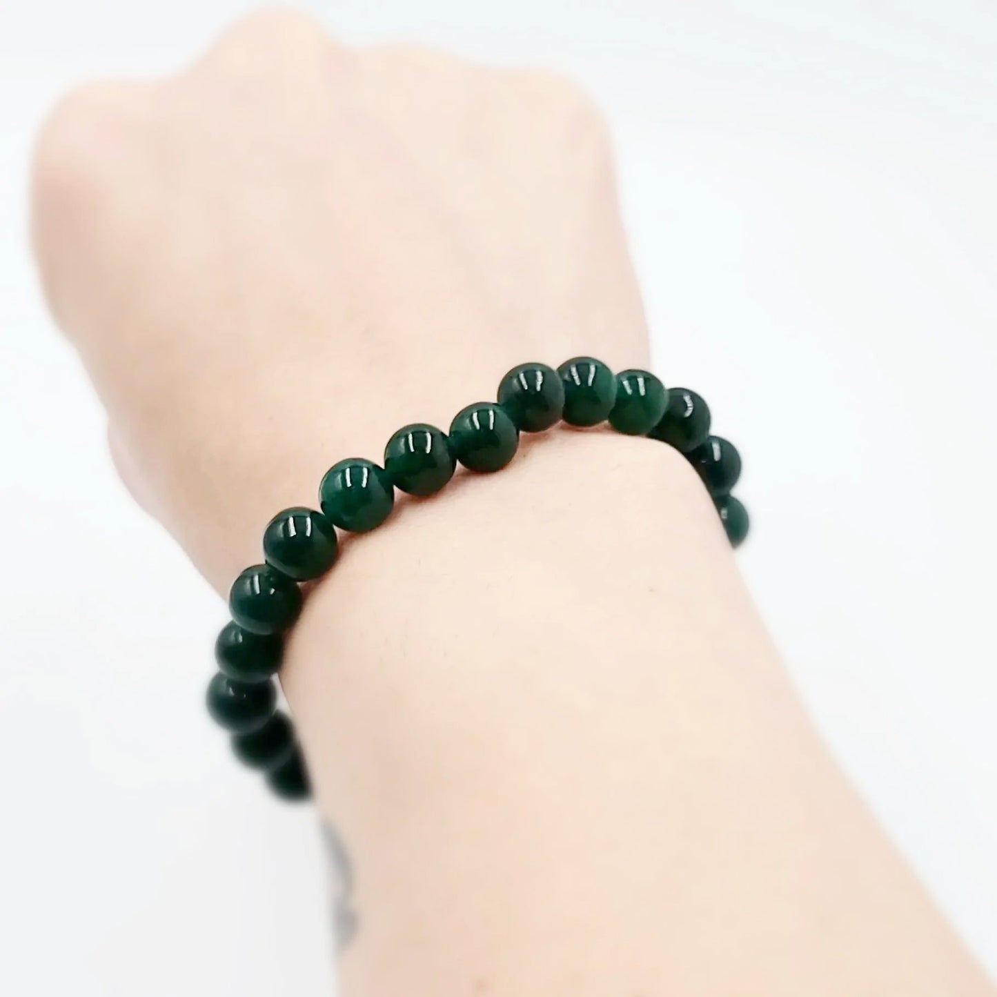 Jade Bead Bracelet 8mm