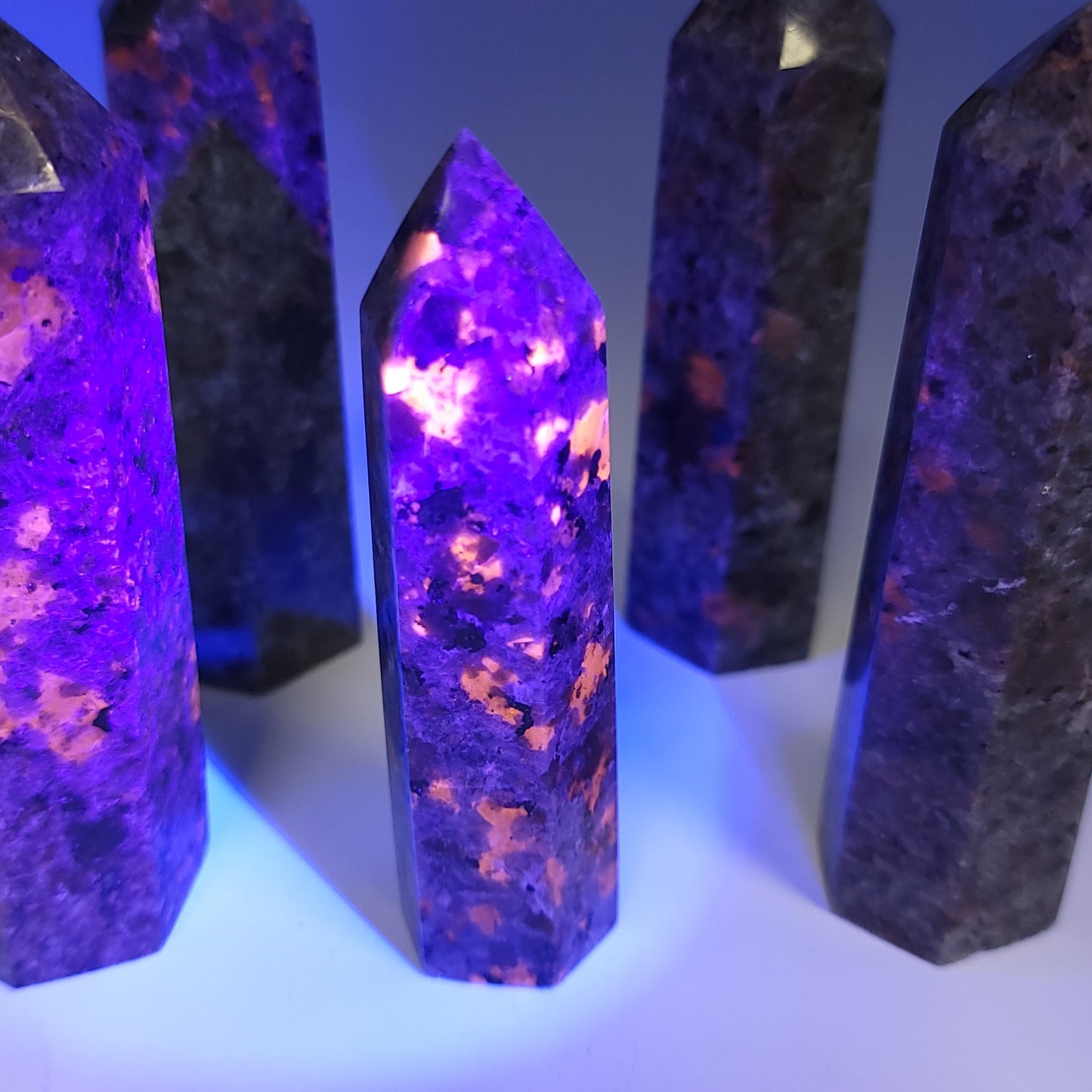 Yooperlite Tower Point 90mm 100g Emberlite Point - Elevated Metaphysical