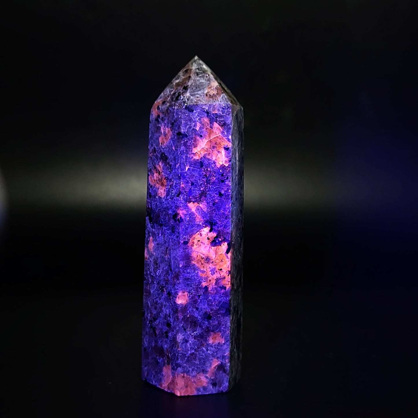 Yooperlite Tower Point 90mm 100g Emberlite Point - Elevated Metaphysical