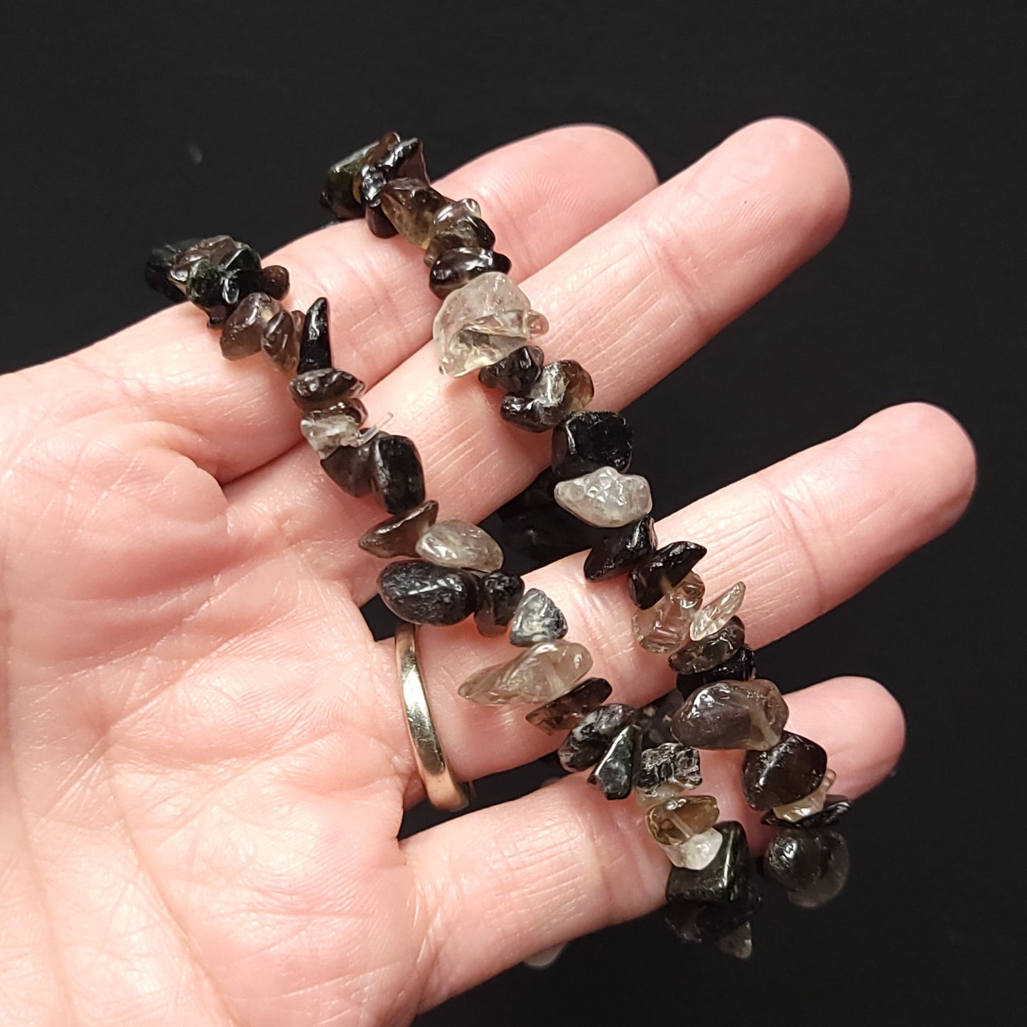 Smoky Quartz Chip Bracelet