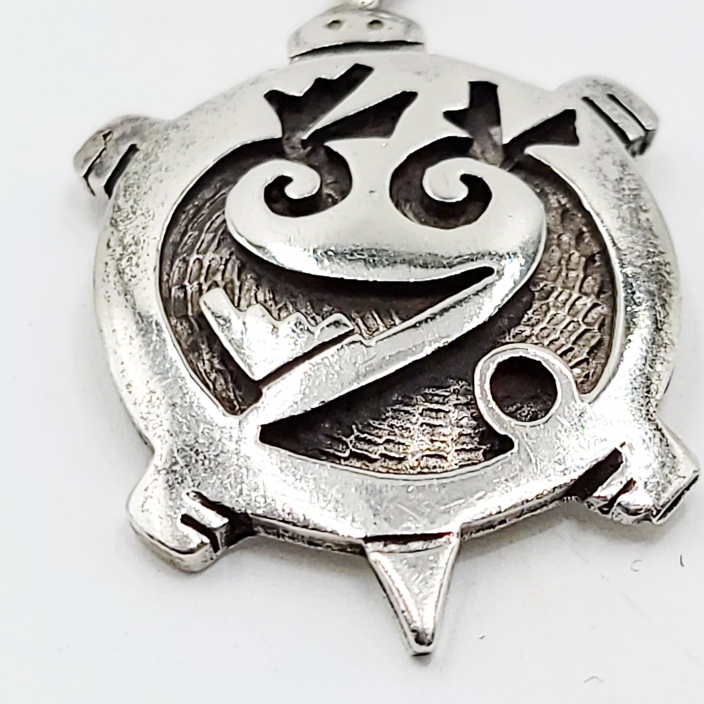Turquoise Turtle Sterling Silver Pendant - Elevated Metaphysical