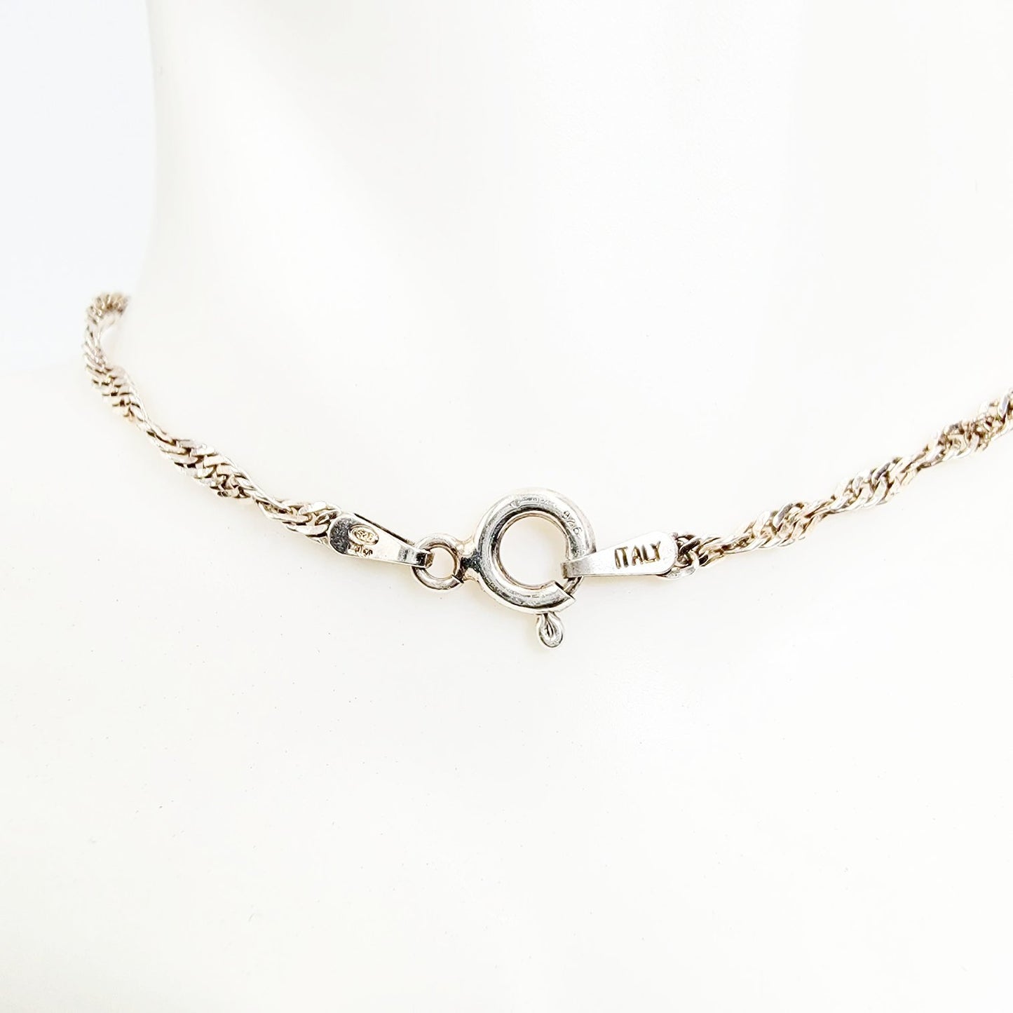 Sterling Silver Twisted Rope Bracelet 7.25" 1.5g 2.0mm