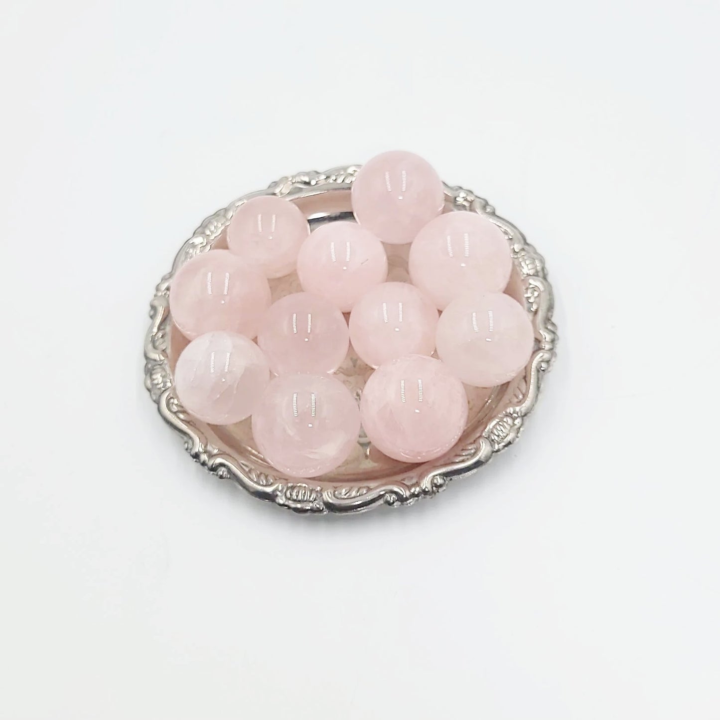 Rose Quartz Sphere 3" 25mm 0.75oz 20g - Elevated Metaphysical