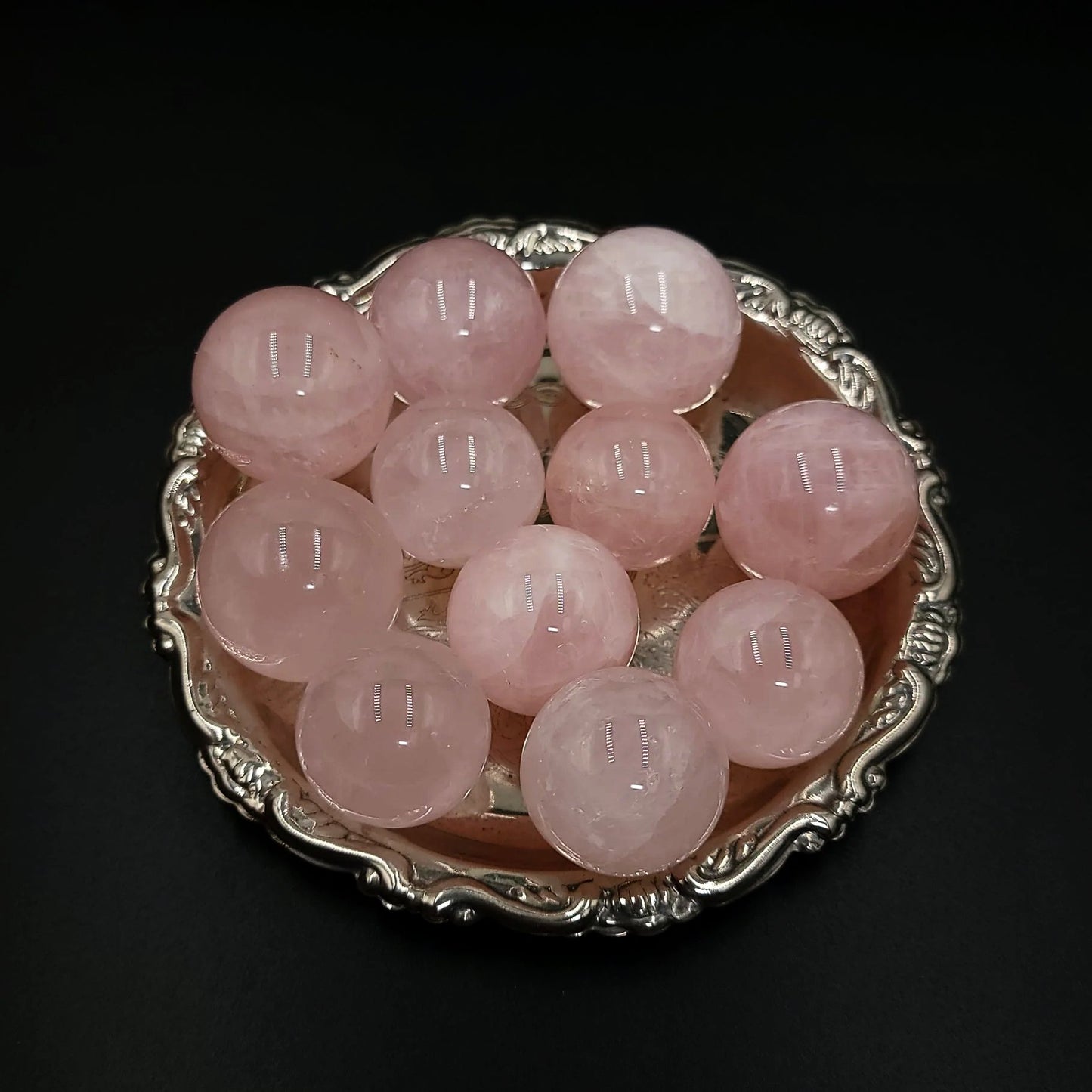 Rose Quartz Sphere 3" 25mm 0.75oz 20g - Elevated Metaphysical