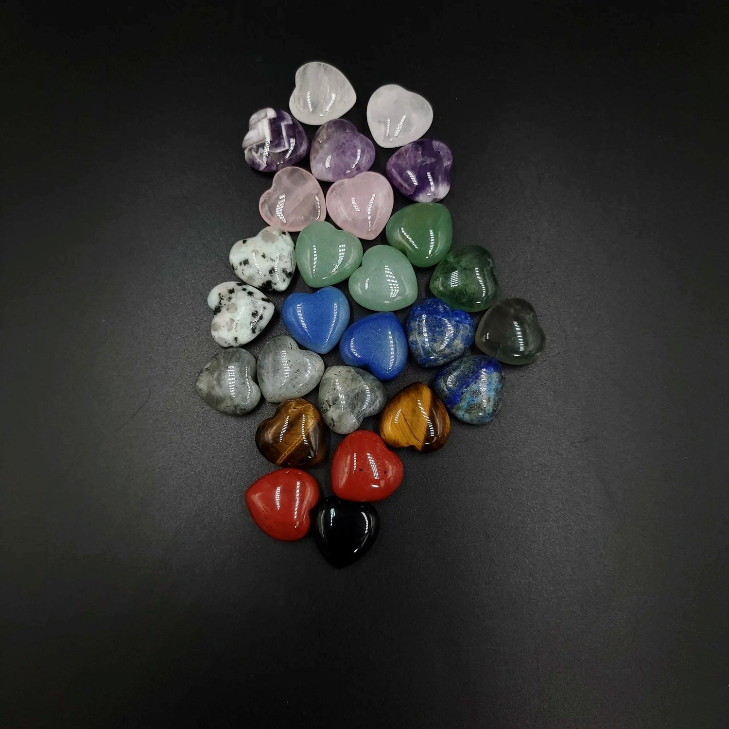 Gemstone Heart Stone Crystal Heart Mini 20mm - Elevated Metaphysical