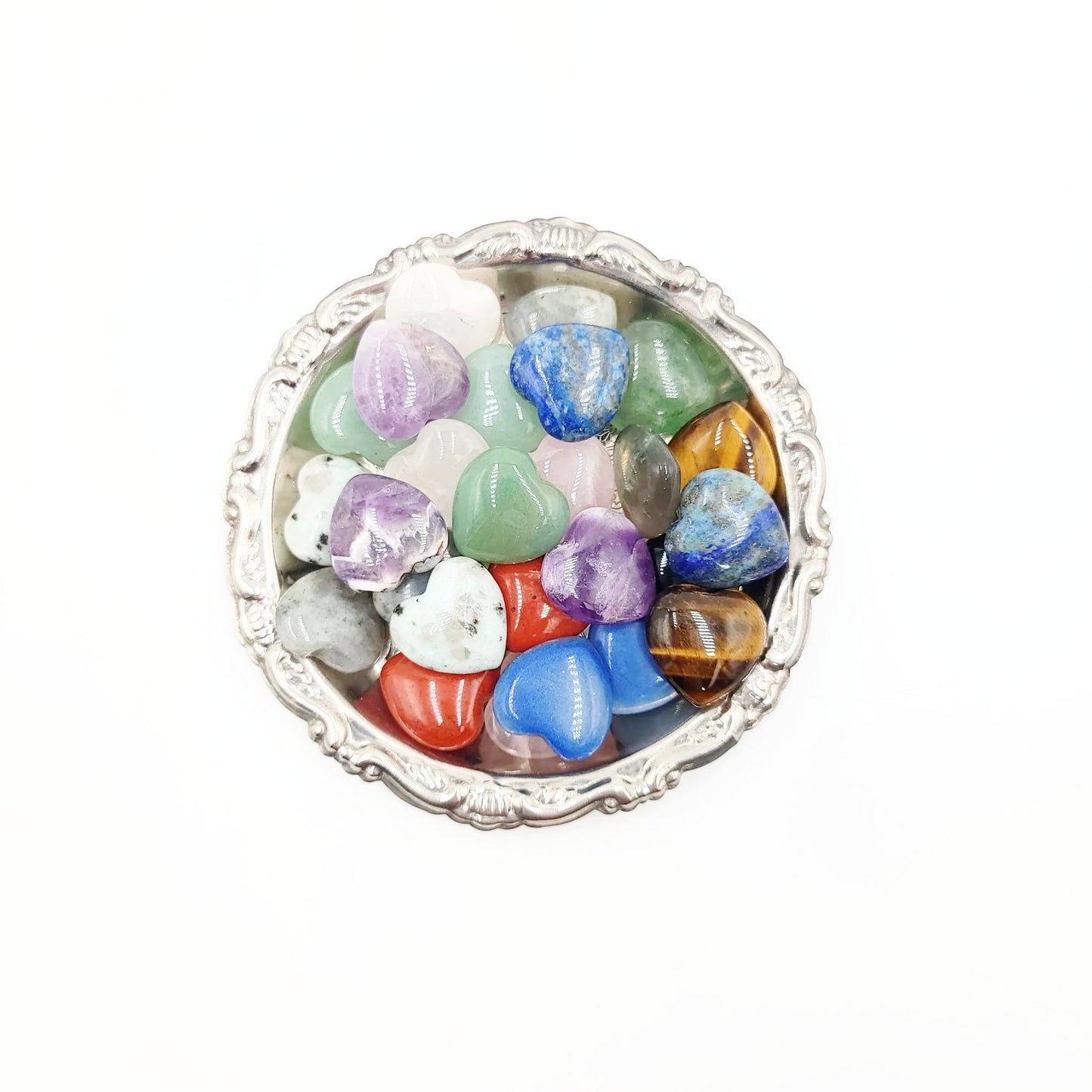 Gemstone Heart Stone Crystal Heart Mini 20mm - Elevated Metaphysical