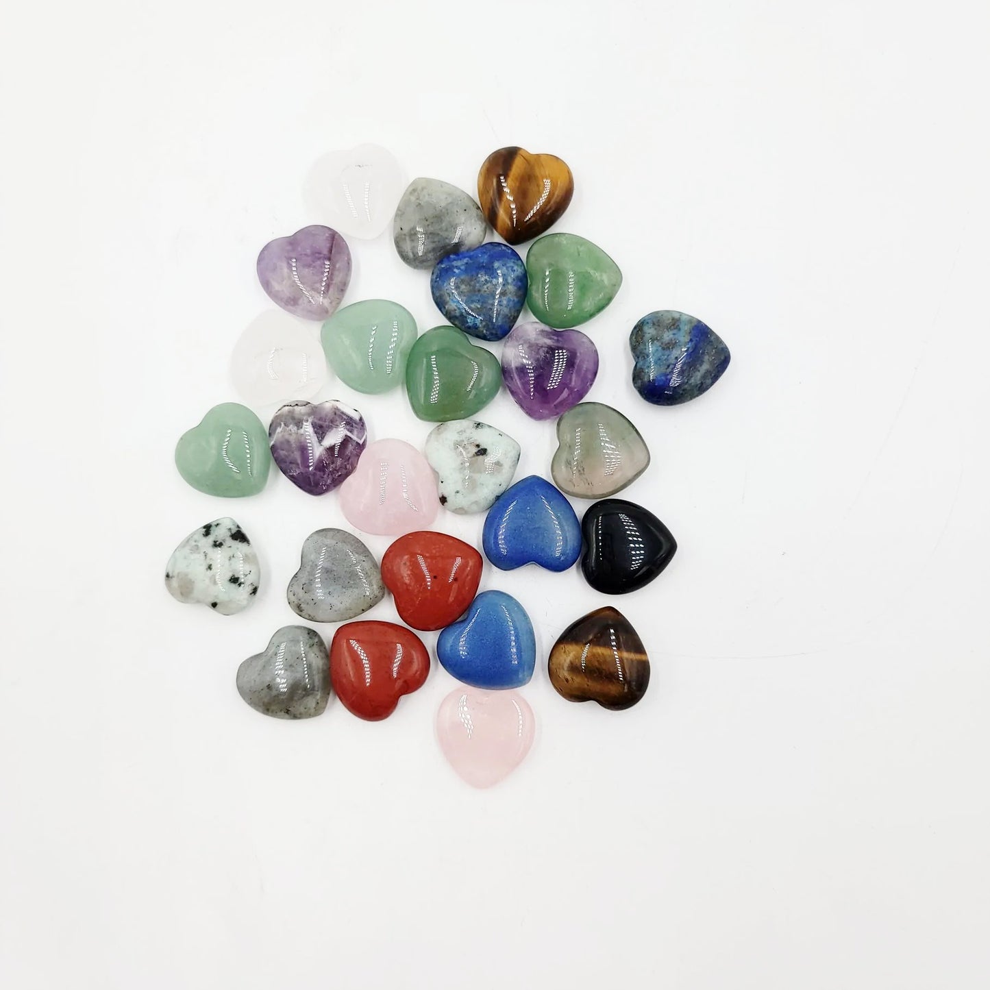 Gemstone Heart Stone Crystal Heart Mini 20mm - Elevated Metaphysical