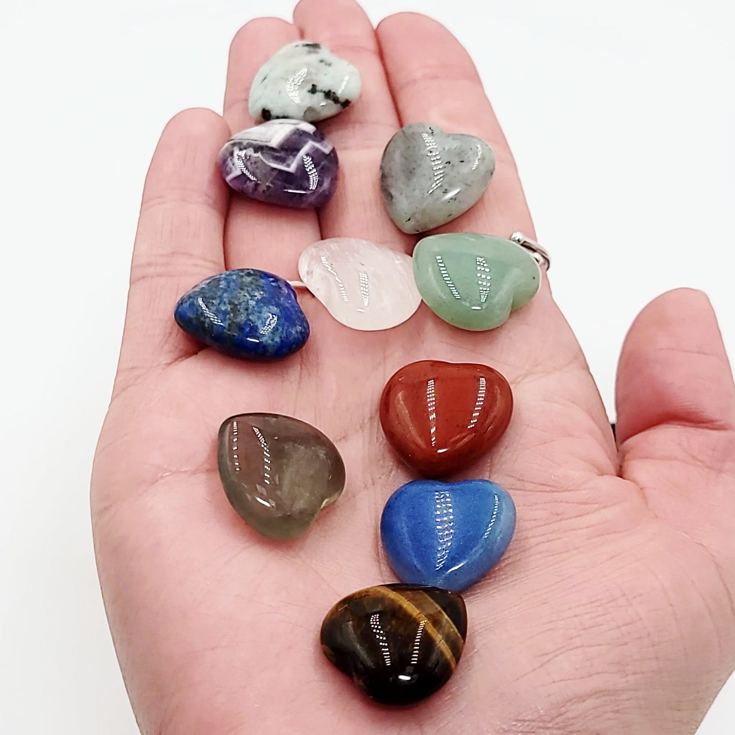 Gemstone Heart Stone Crystal Heart Mini 20mm - Elevated Metaphysical