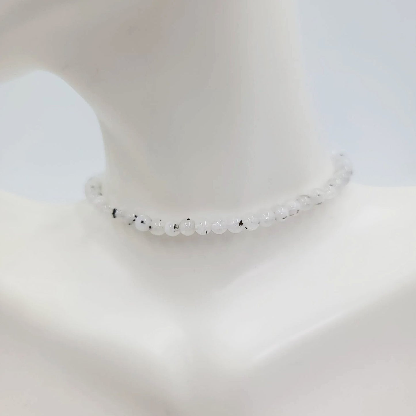 Rainbow Moonstone Bead Bracelet 4mm - Elevated Metaphysical