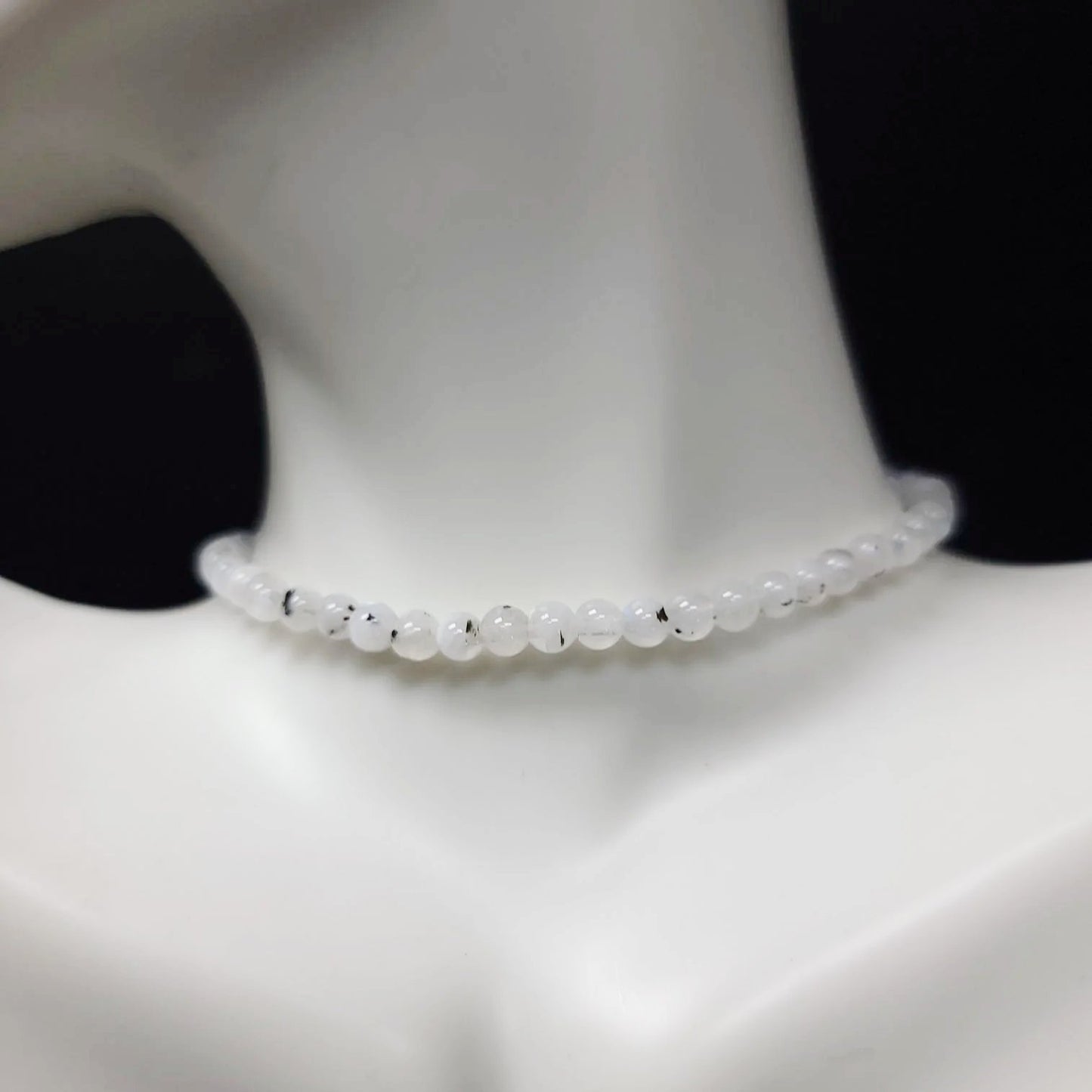 Rainbow Moonstone Bead Bracelet 4mm - Elevated Metaphysical