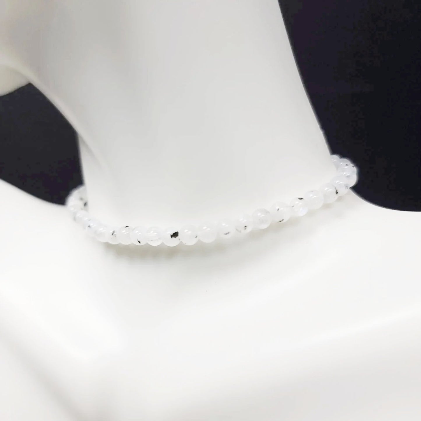 Rainbow Moonstone Bead Bracelet 4mm - Elevated Metaphysical