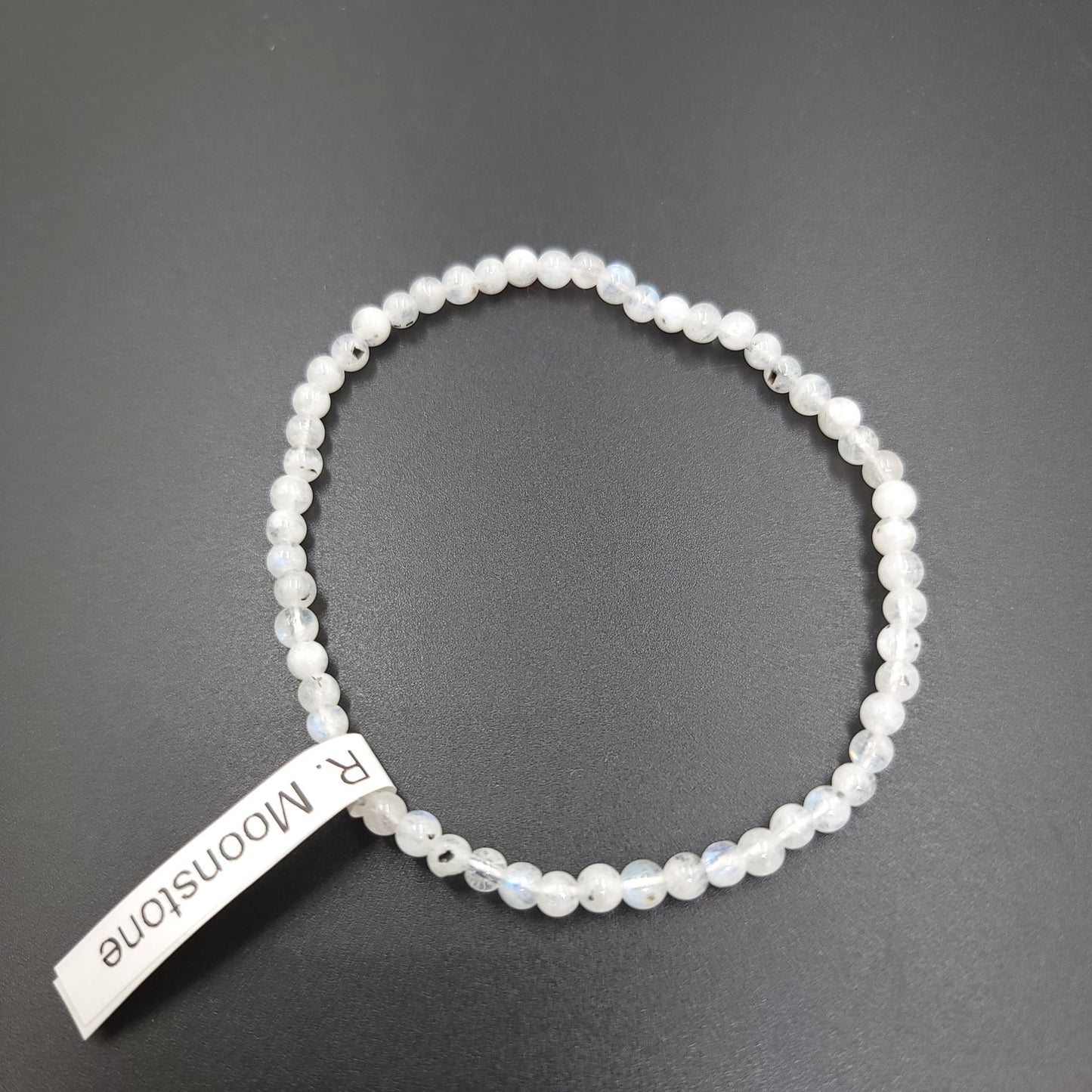 Rainbow Moonstone Bead Bracelet 4mm - Elevated Metaphysical
