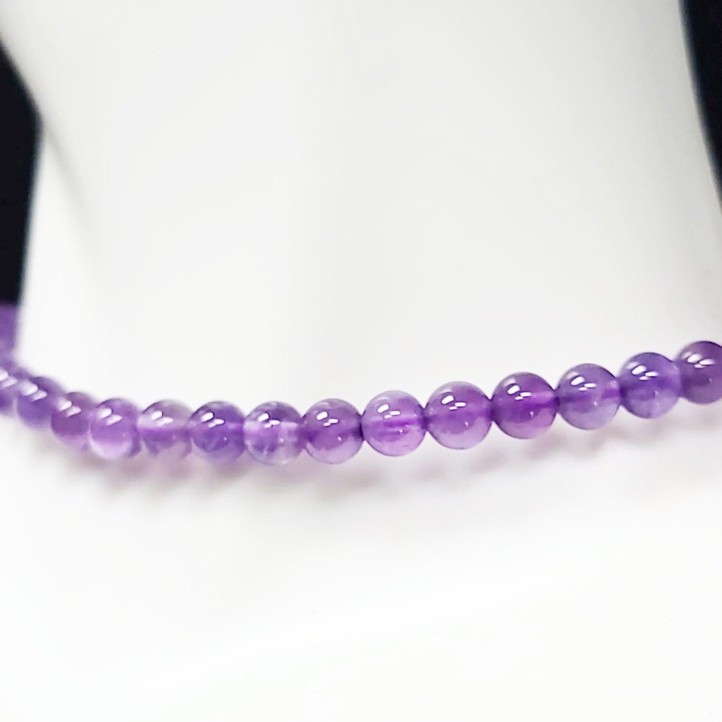 Amethyst Bead Bracelet 4mm - Elevated Metaphysical