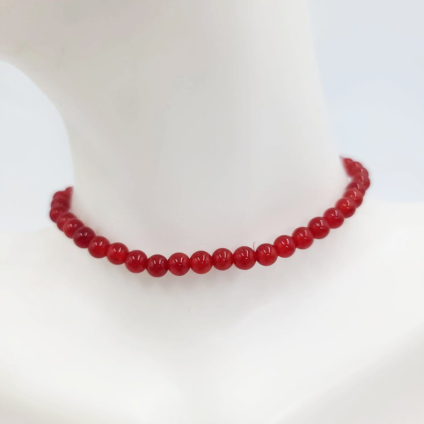 Carnelian Bead Bracelet 4mm - Elevated Metaphysical
