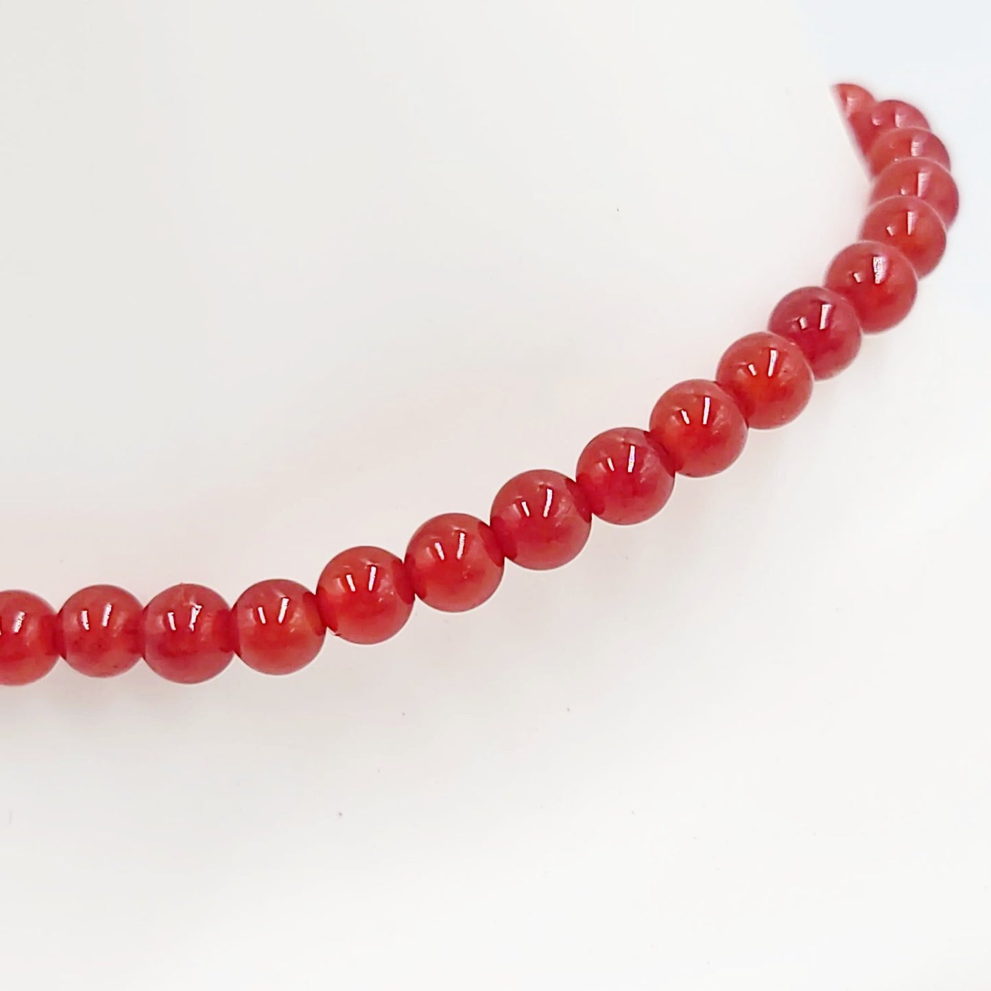 Carnelian Bead Bracelet 4mm - Elevated Metaphysical
