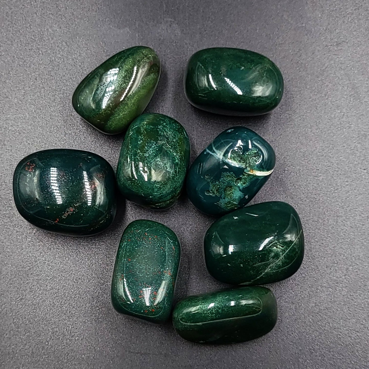 Bloodstone Tumbled Stone Large - Elevated Metaphysical