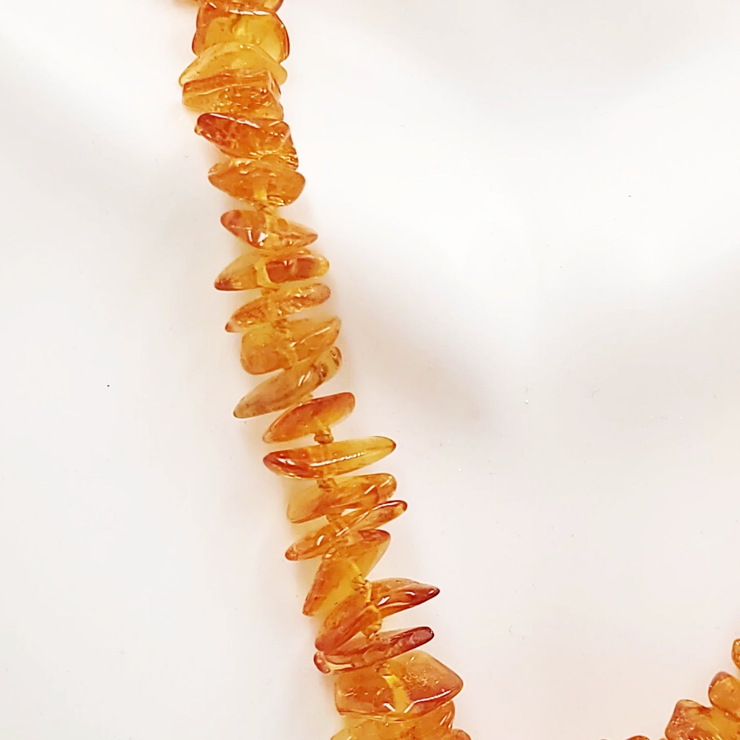 Amber Chip Necklace Graduated 26" - Elevated Metaphysical
