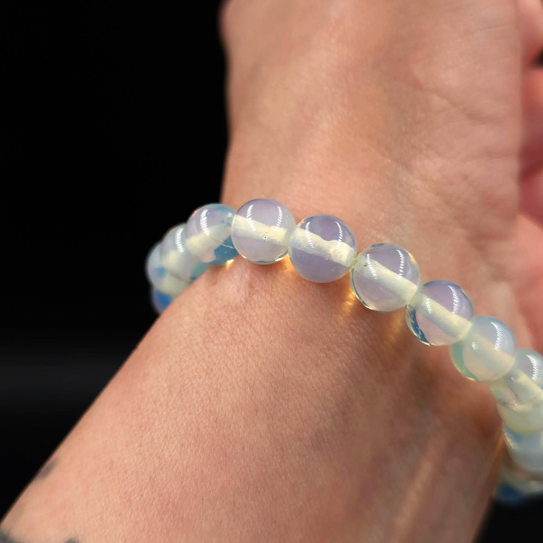 Opalite Bead Bracelet 8mm - Elevated Metaphysical