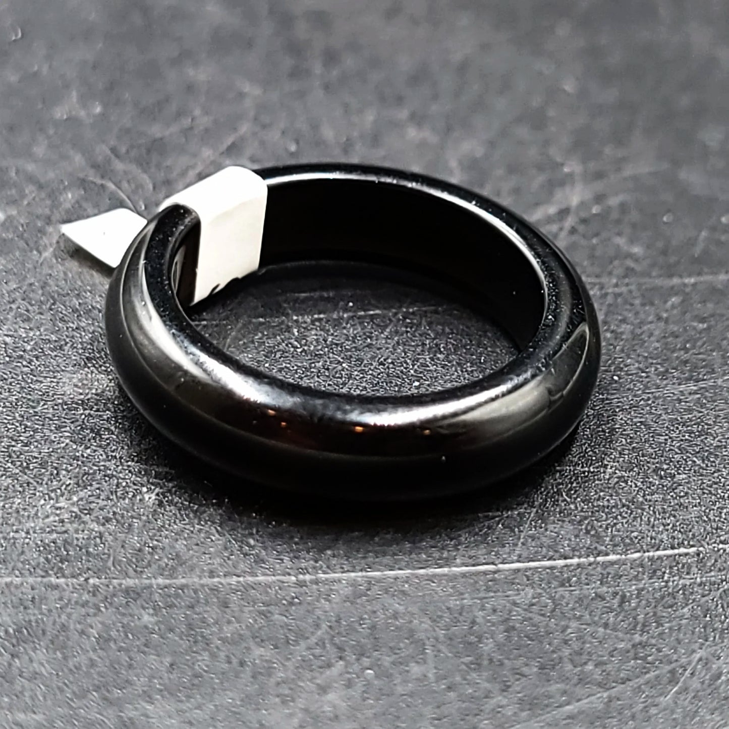 Black Obsidian Ring Band